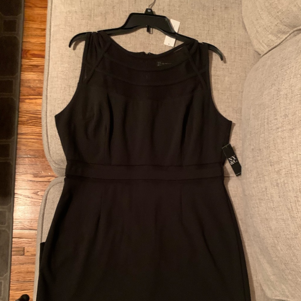 NY & Co midi length black dress